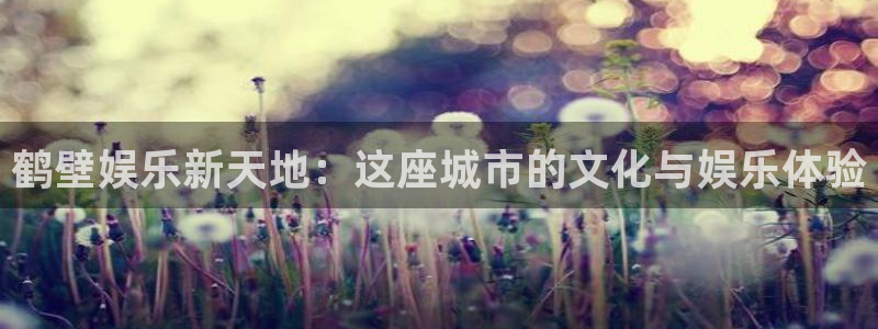 彩虹多多官网注册：鹤壁娱乐新天地：这座城市的文化与娱乐体验