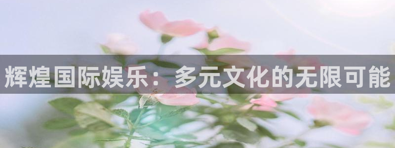彩虹多多3平台登录注册：辉煌国际娱乐：多元文化的无限可能
